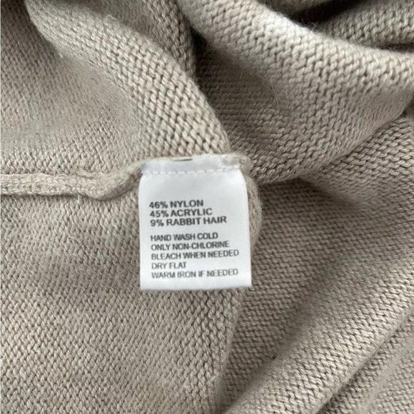 Ann Taylor Loft medium tan wrap sweater warm - Picture 4 of 5